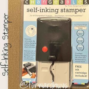 Changeables Self-Inking Stamper - Personalize with Ease - Three Designing Women